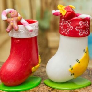 Карамельные новогодние носочки