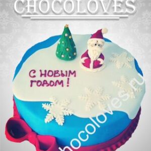 Детский торт на Новый 2024 год