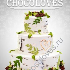 Свадебный торт береза на заказ -Chocoloves.ru