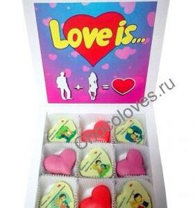 Набор конфет "Love is"