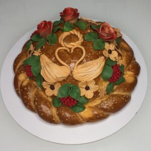 Красивый свадебный каравай