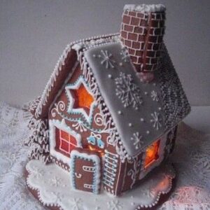 Пряничный домик с подсветкой
